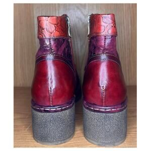 L'Artiste By Spring Step Leather Lace Up Boots Fallinluv Size EU42